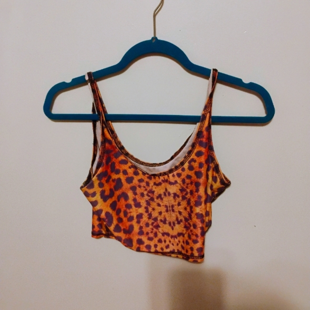 Teeki cheetah print mermaid tank